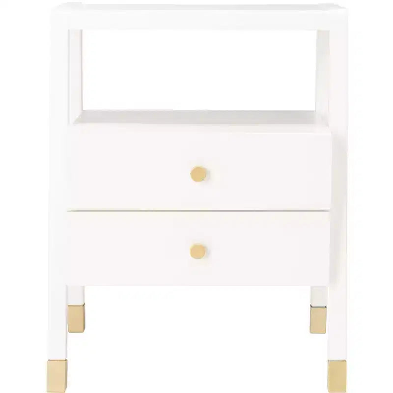 Table d'appoint à 2 tiroirs et 1 étagère - ACC6602